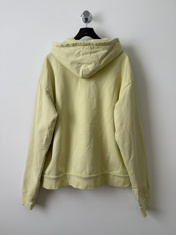 Pale Yellow Zip Up Hoodie