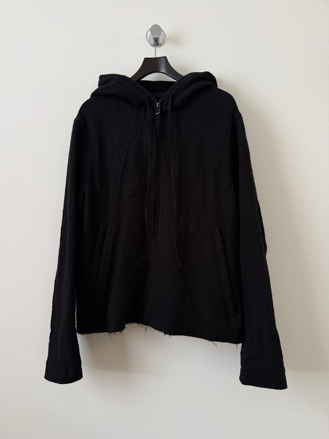Hooded Jacket / Black (Wool)