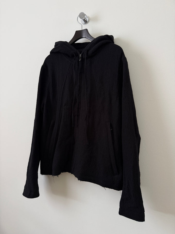 Hooded Jacket / Black (Wool)