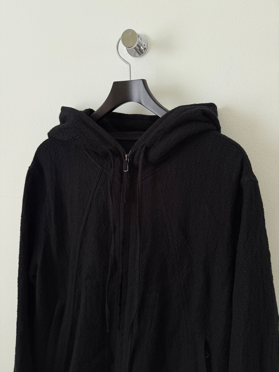 Hooded Jacket / Black (Wool)