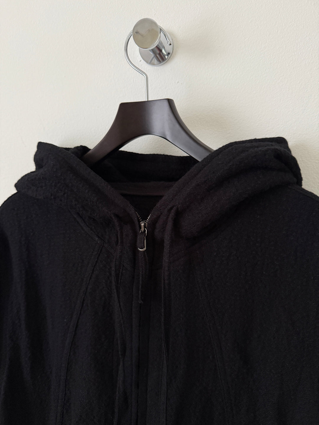 Hooded Jacket / Black (Wool)