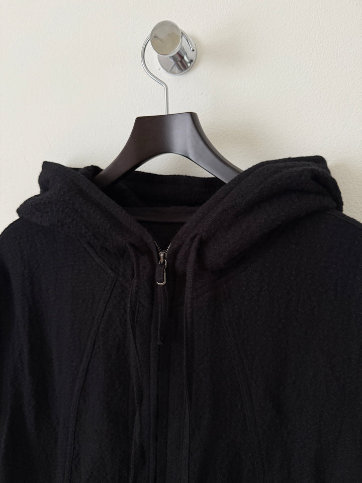 Hooded Jacket / Black (Wool)
