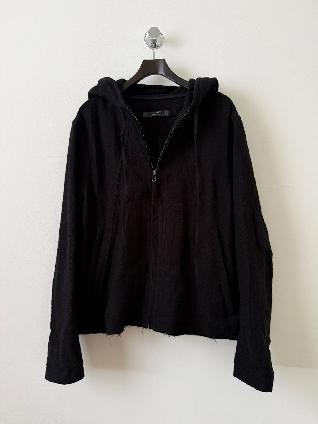 Hooded Jacket / Black (Wool)
