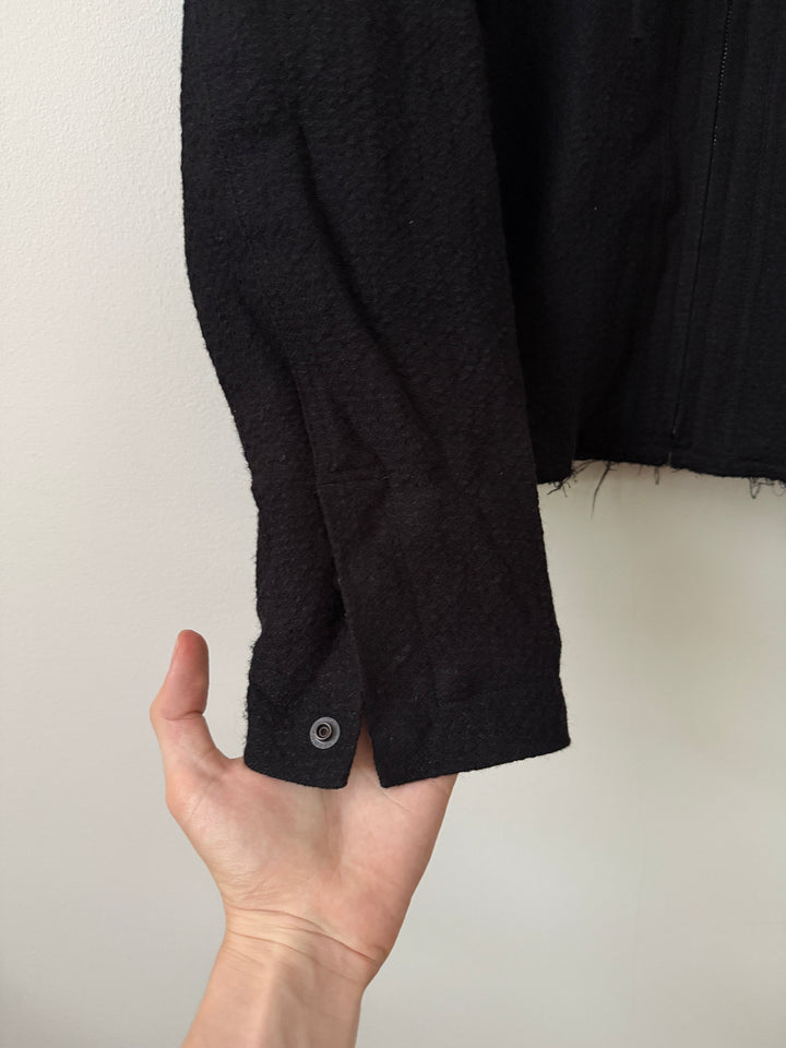 Hooded Jacket / Black (Wool)
