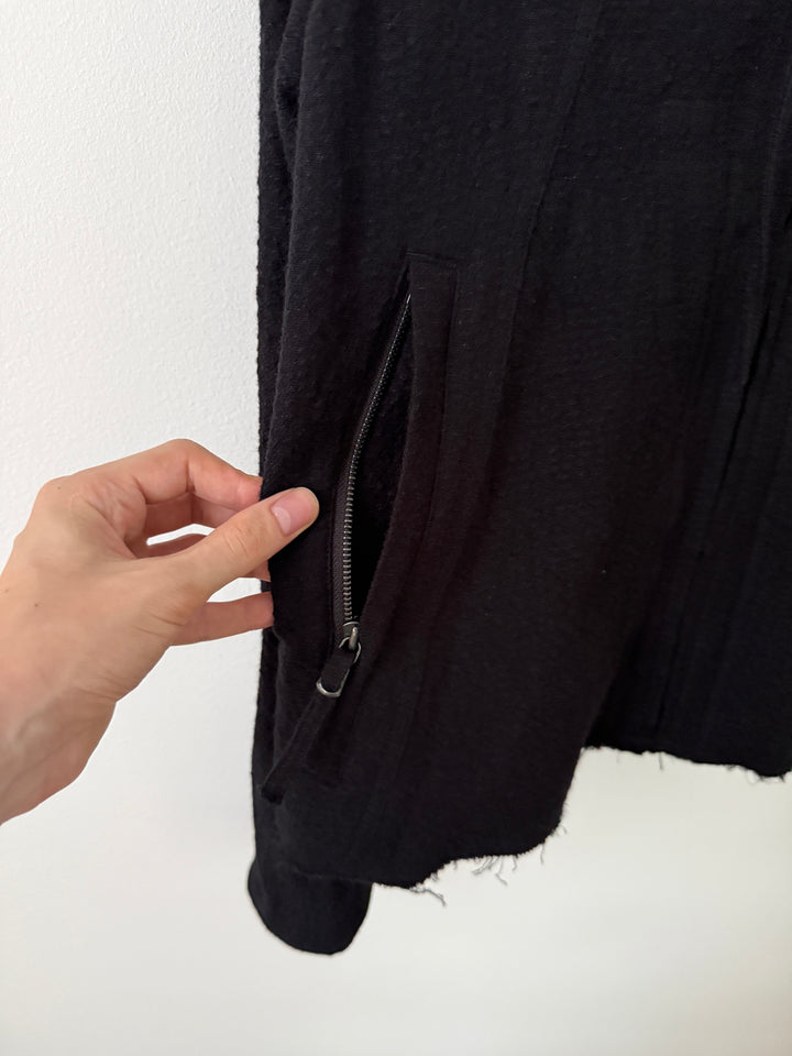 Hooded Jacket / Black (Wool)