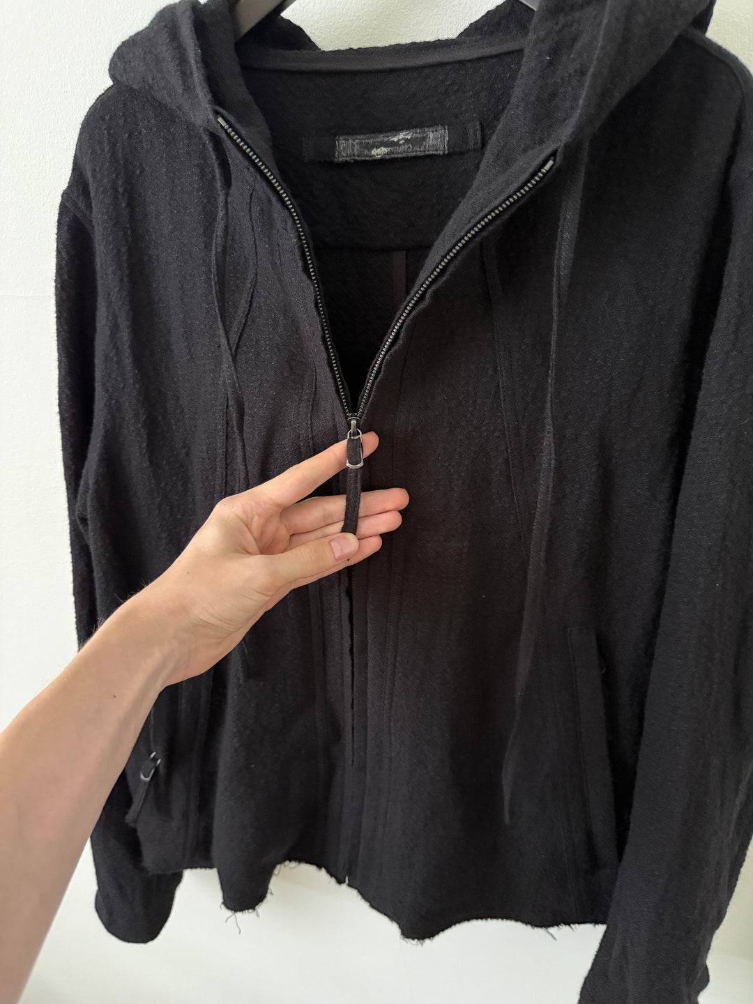 Hooded Jacket / Black (Wool)