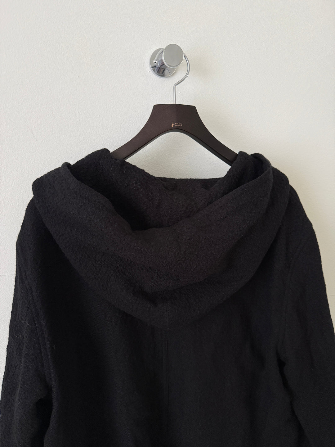 Hooded Jacket / Black (Wool)