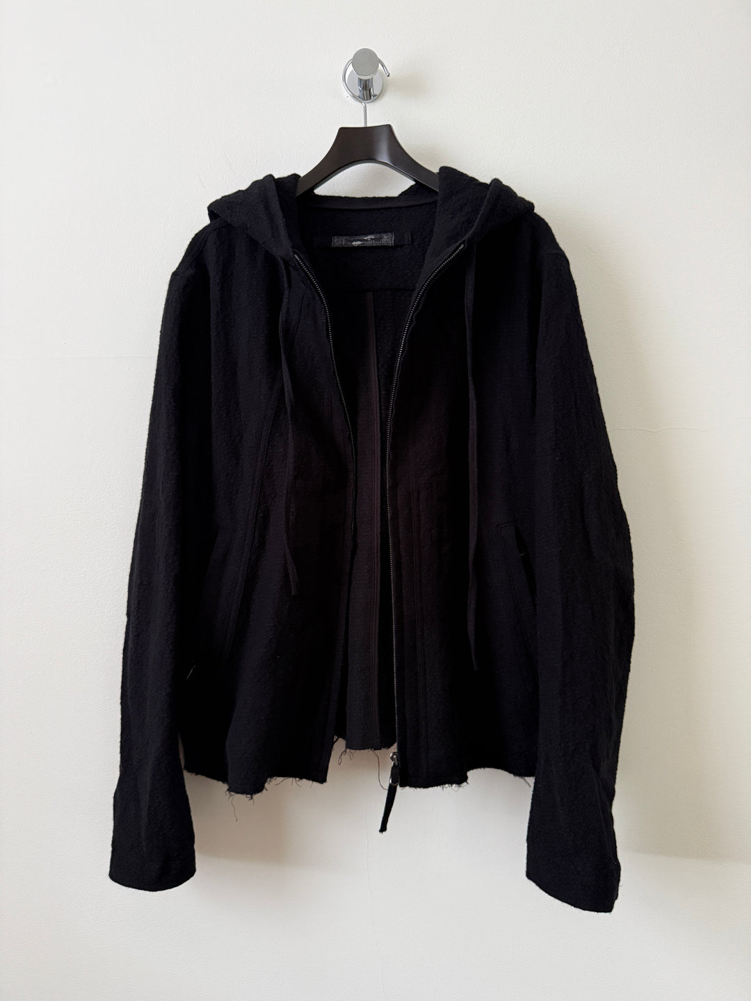 Hooded Jacket / Black (Wool)
