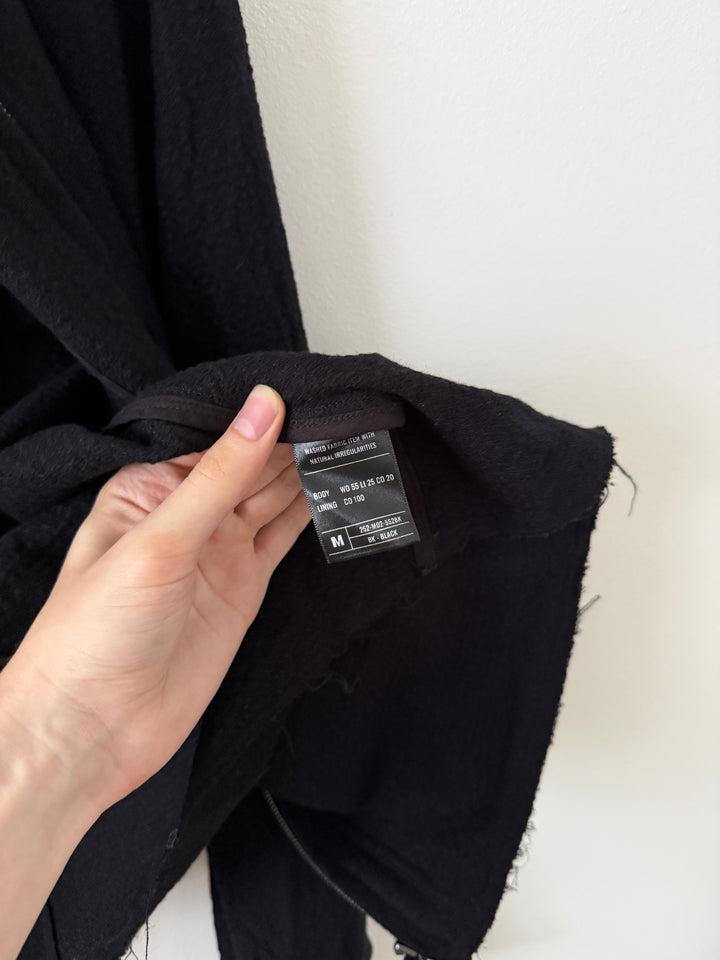 Hooded Jacket / Black (Wool)