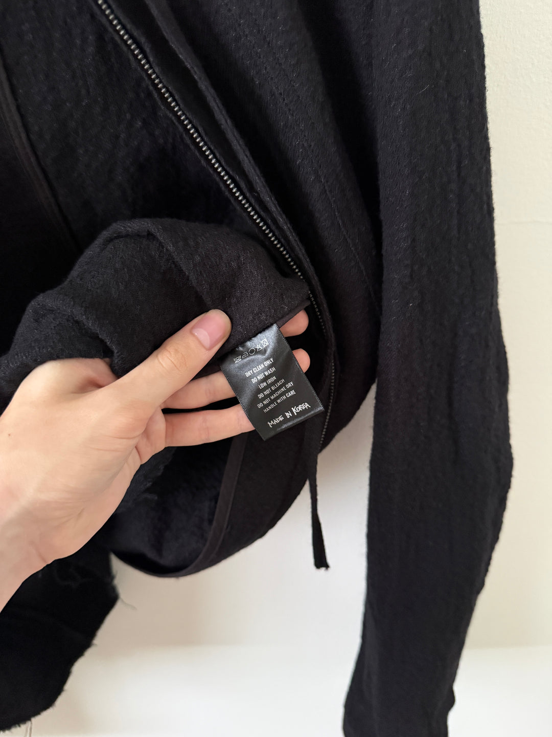 Hooded Jacket / Black (Wool)