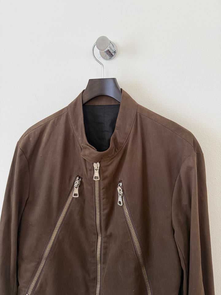 2003 Waxed 5 Zip Moto Jacket