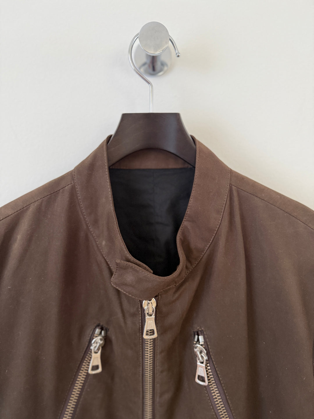 2003 Waxed 5 Zip Moto Jacket