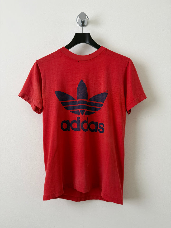 Red Adidas Logo Tee