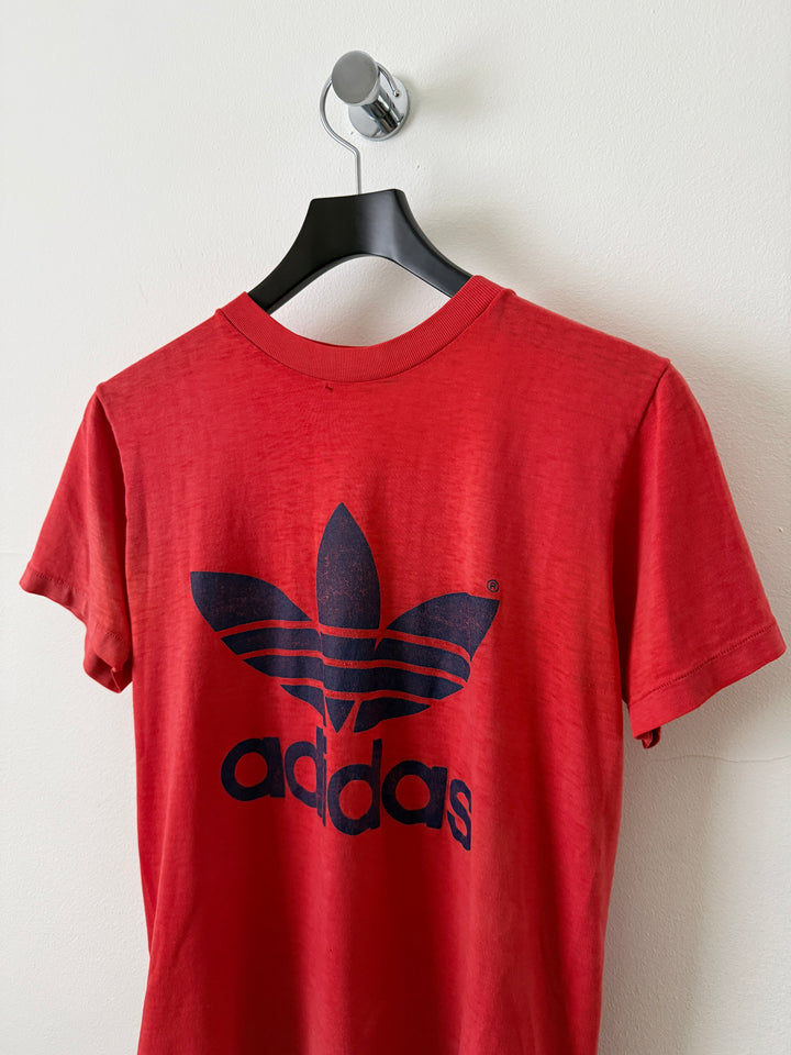 Red Adidas Logo Tee