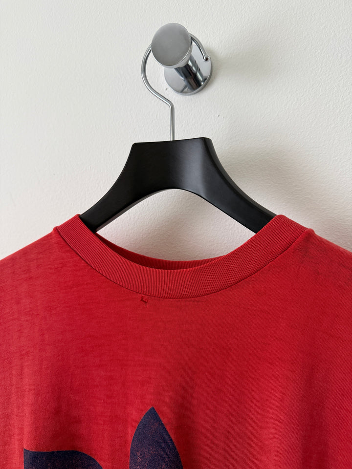 Red Adidas Logo Tee