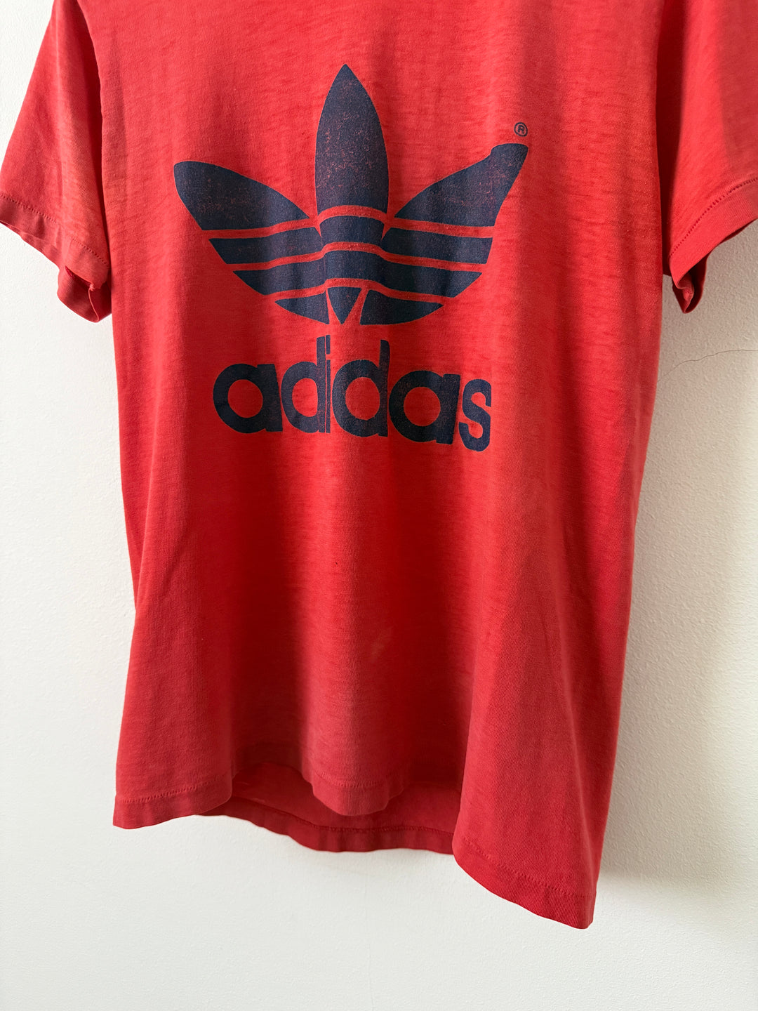 Red Adidas Logo Tee