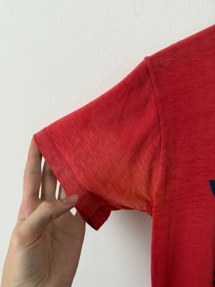 Red Adidas Logo Tee