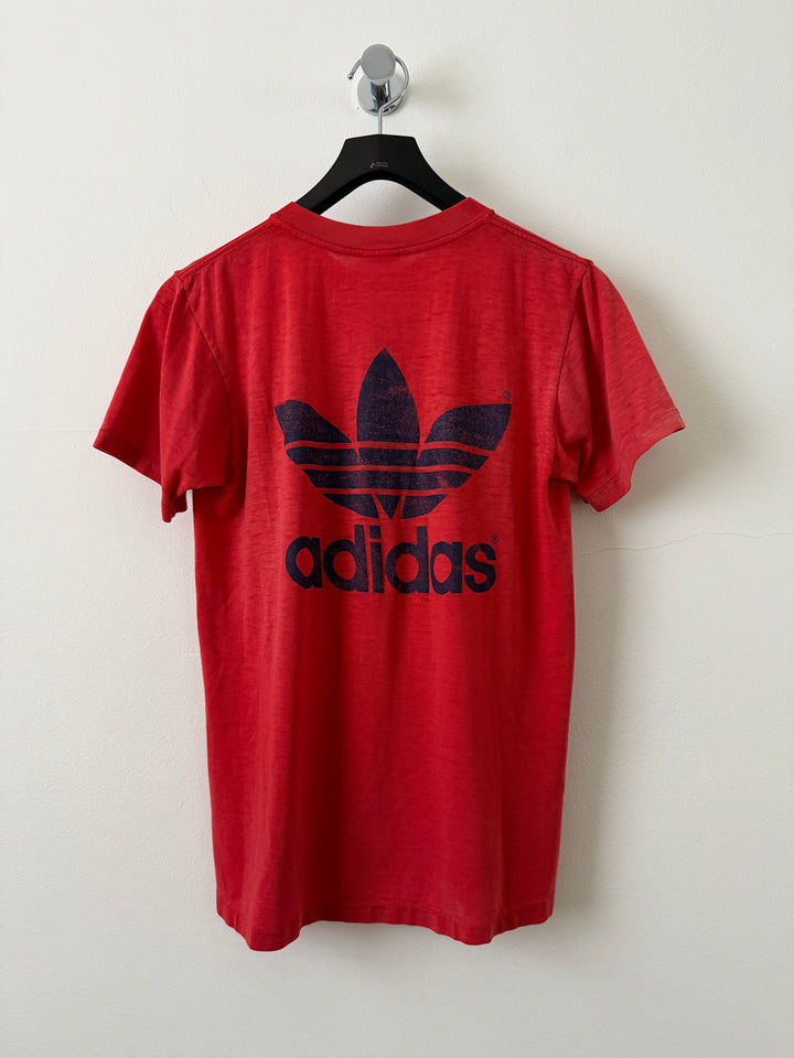 Red Adidas Logo Tee