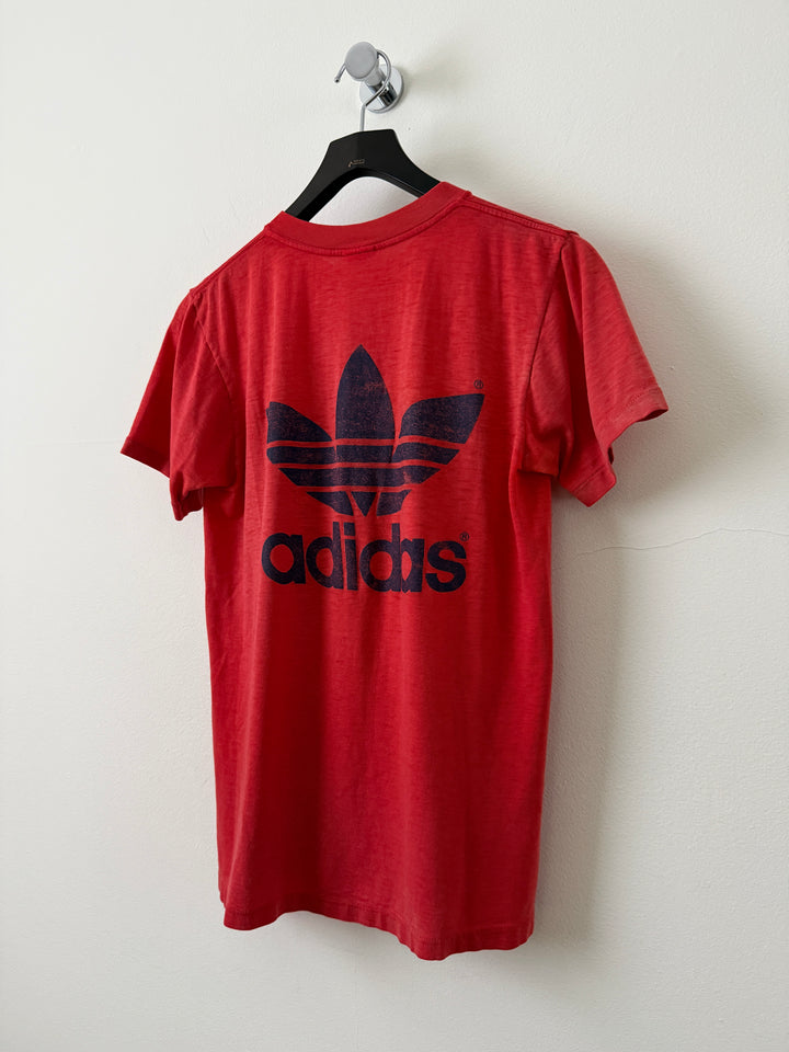 Red Adidas Logo Tee