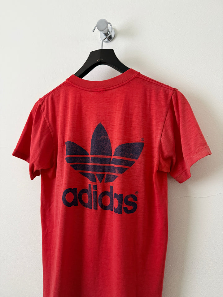 Red Adidas Logo Tee
