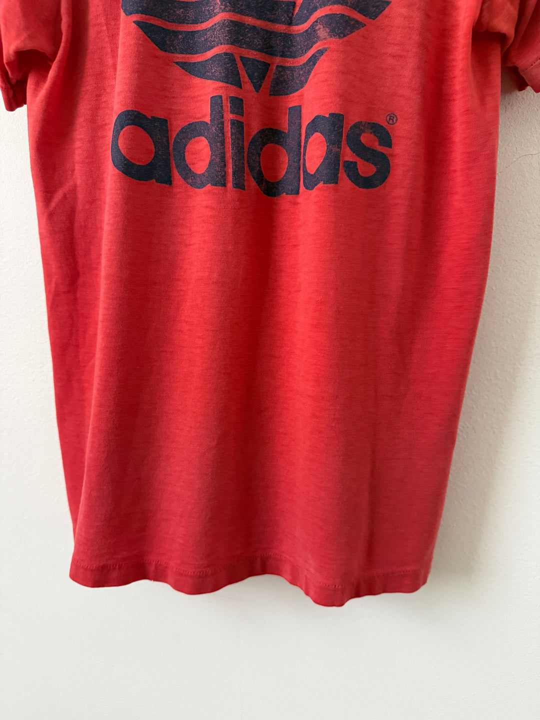 Red Adidas Logo Tee