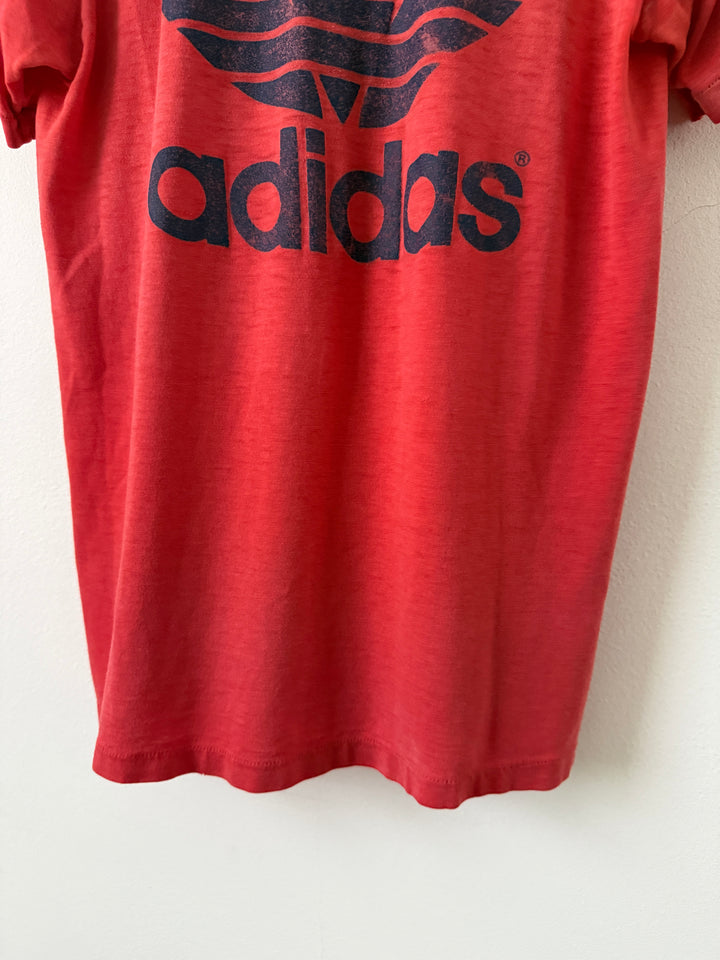 Red Adidas Logo Tee