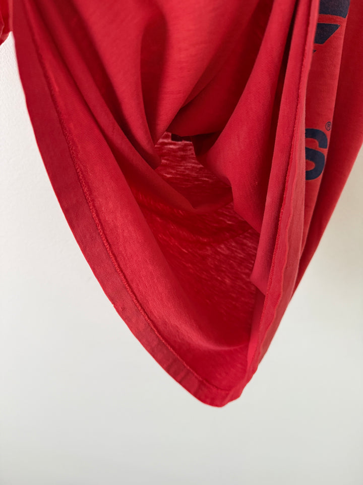 Red Adidas Logo Tee