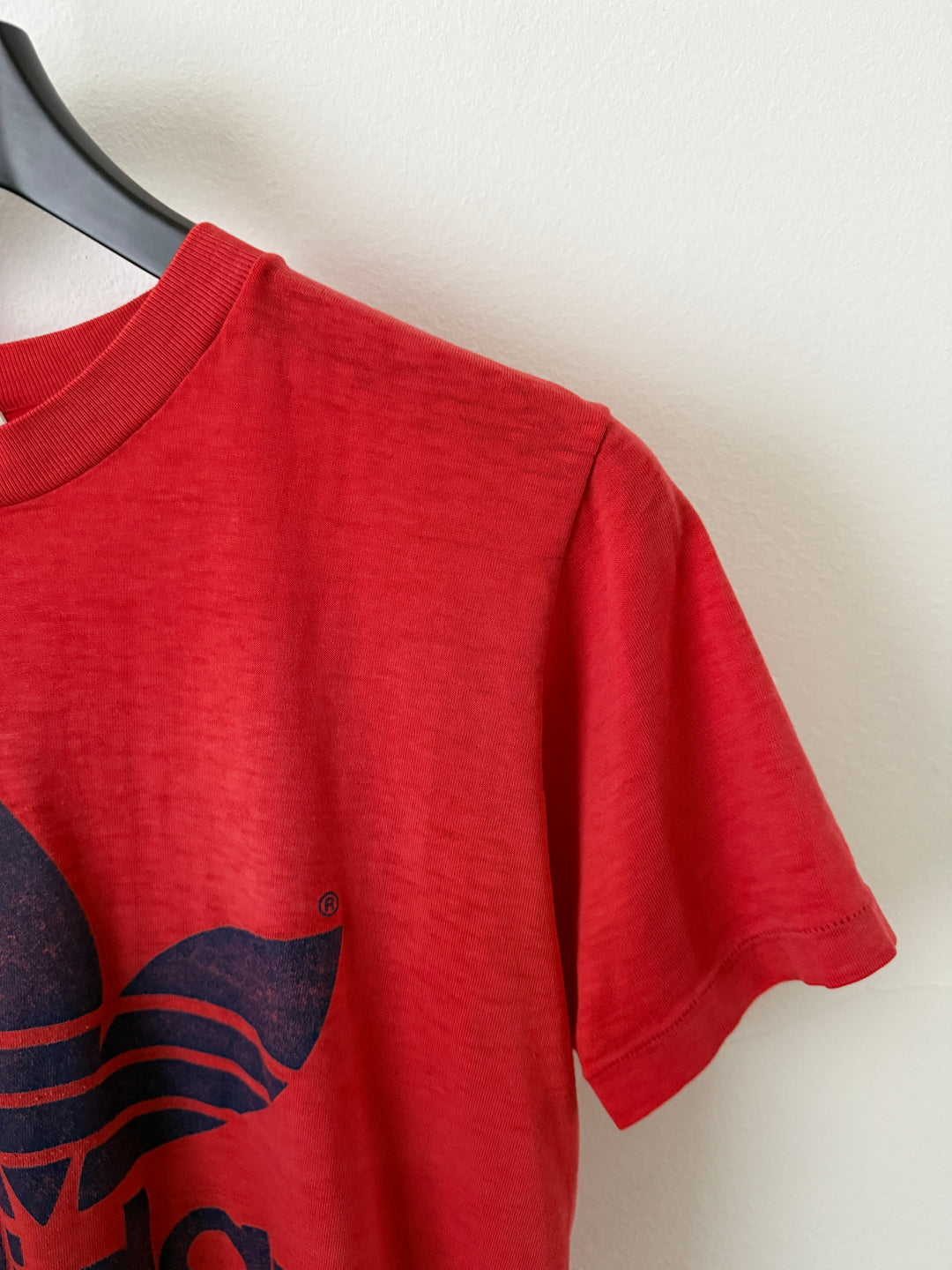 Red Adidas Logo Tee