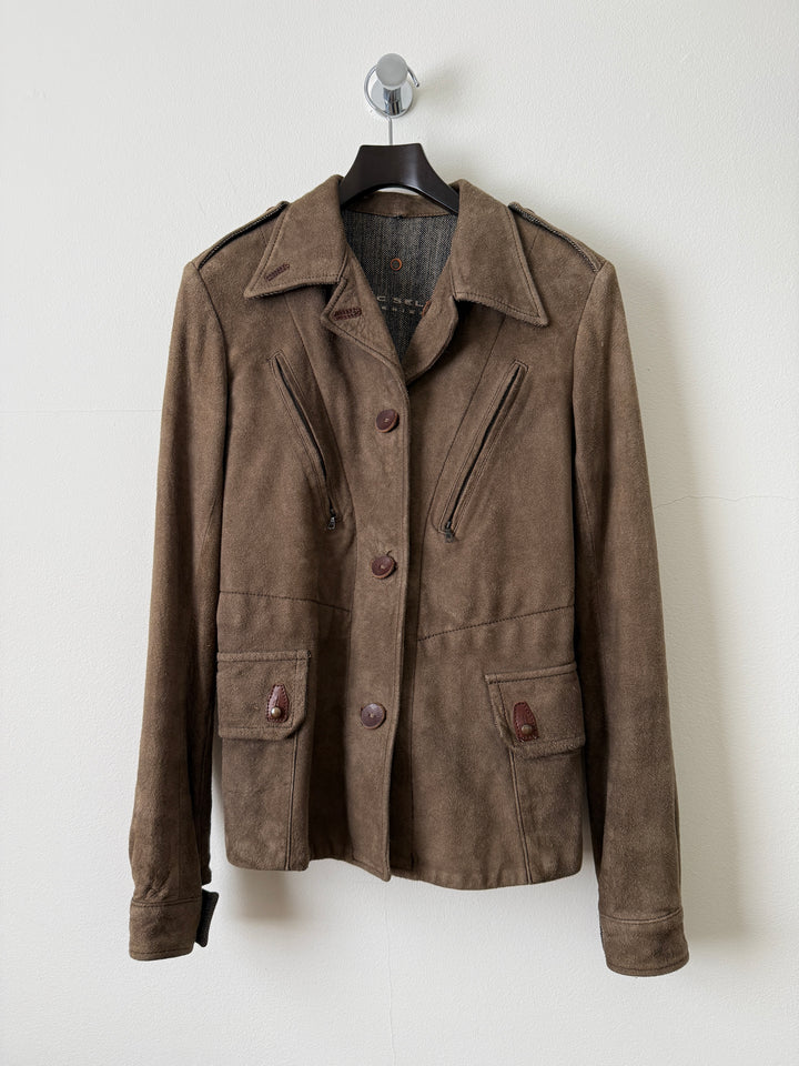 Suede Utility Jacket