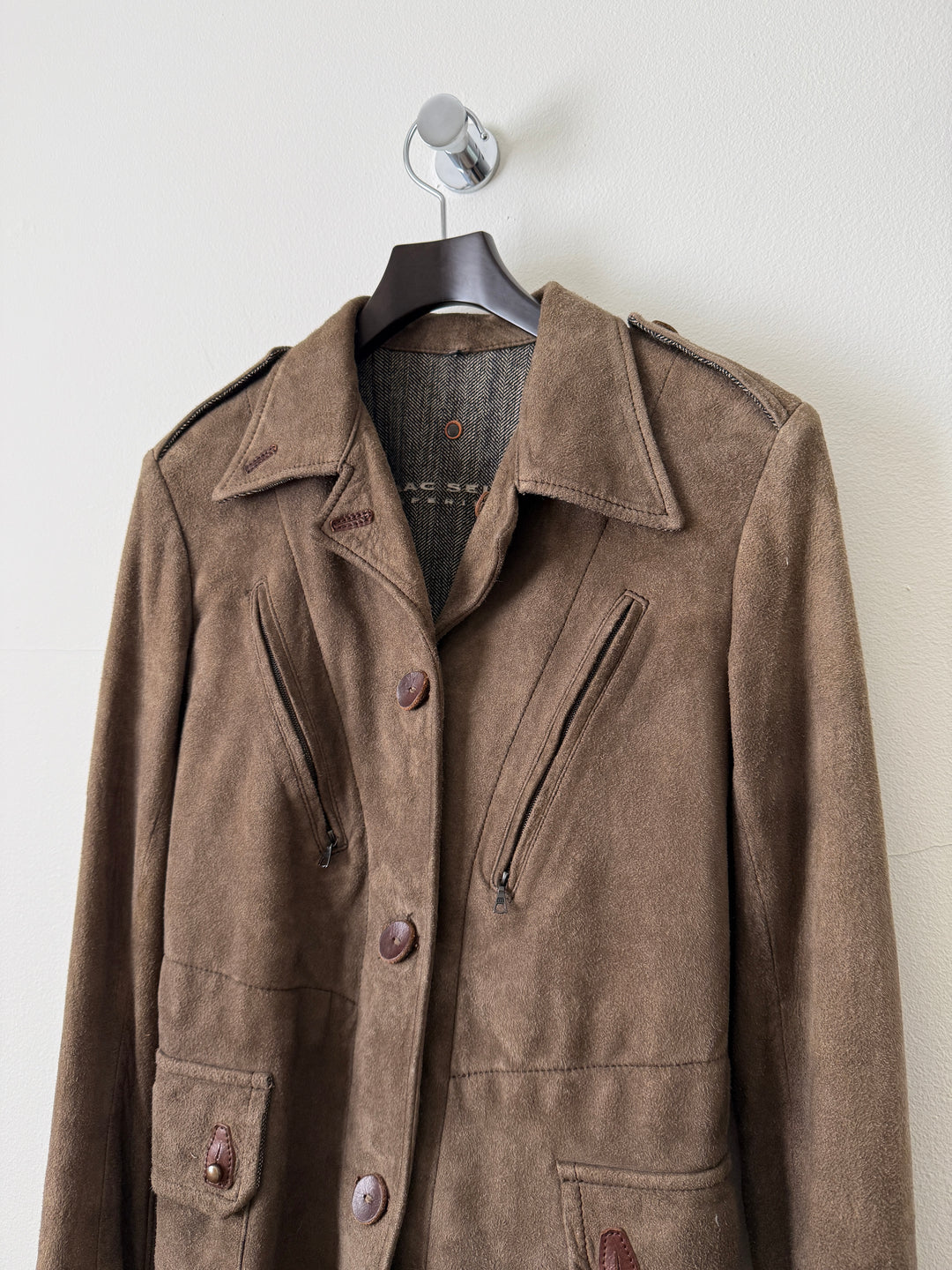 Suede Utility Jacket