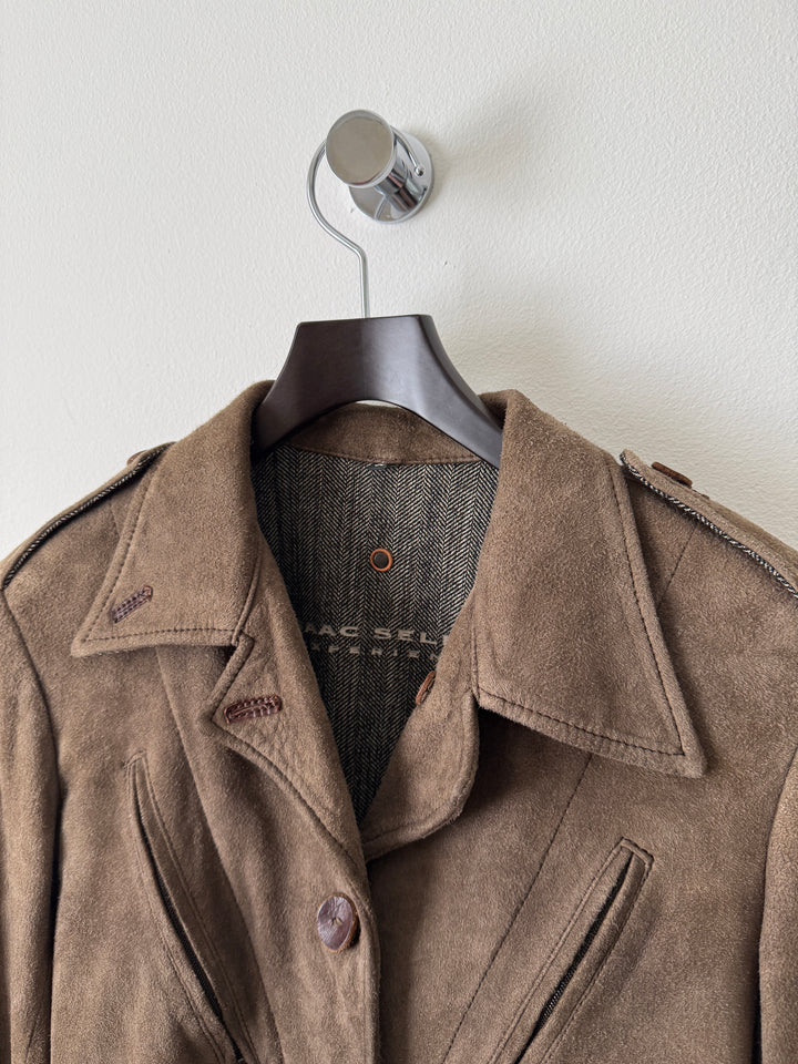 Suede Utility Jacket