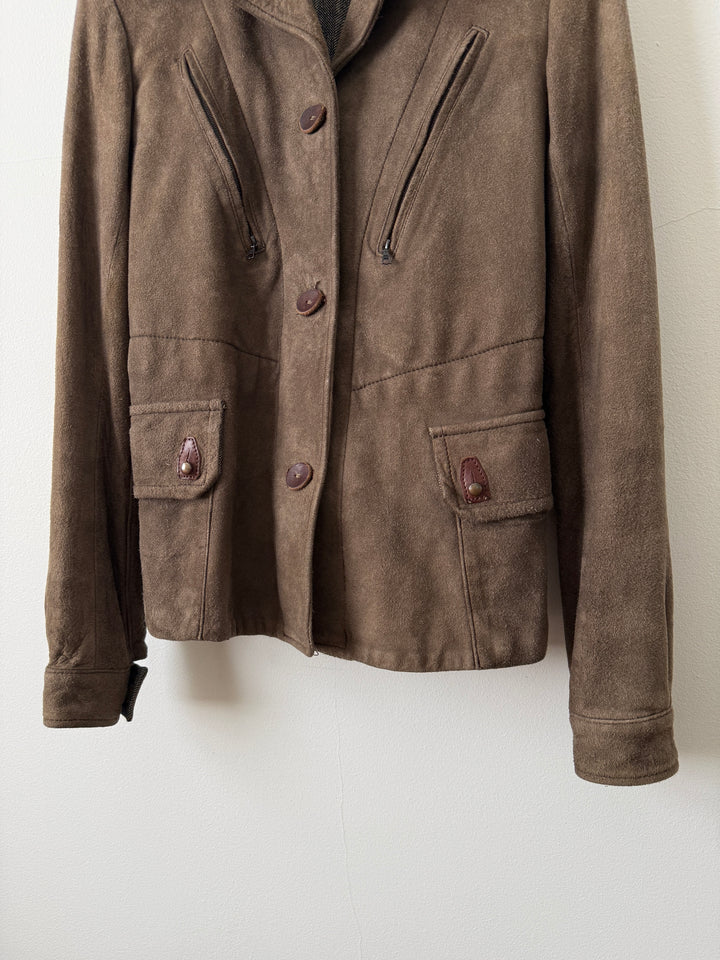 Suede Utility Jacket