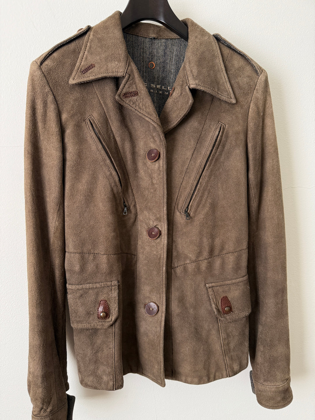 Suede Utility Jacket