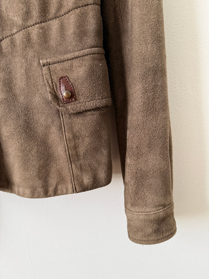Suede Utility Jacket