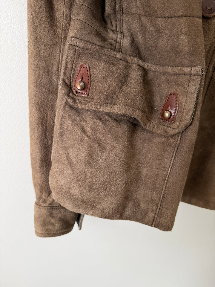 Suede Utility Jacket