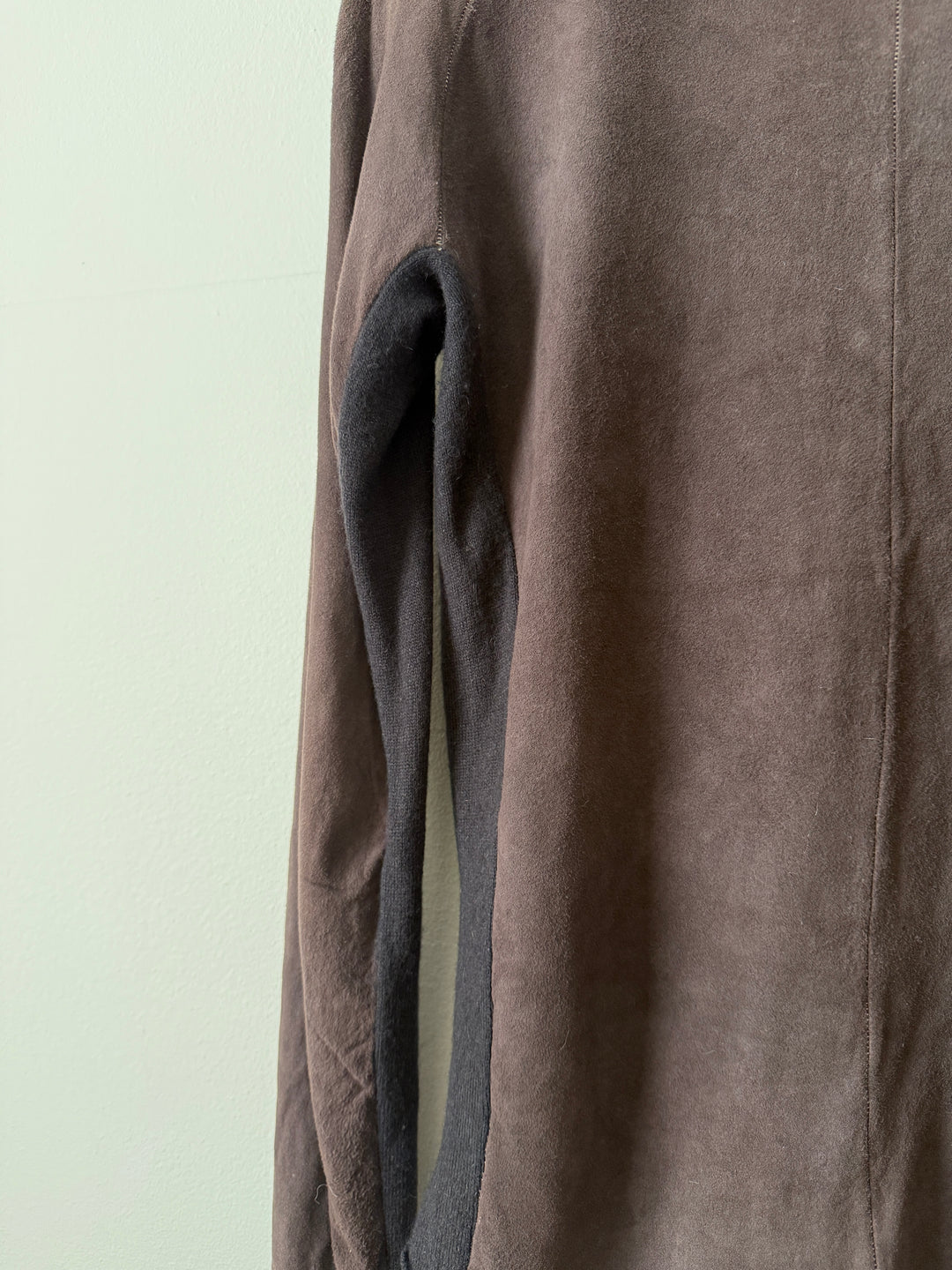 Artisanal Leather Henley Button Long Sleeve Shirt