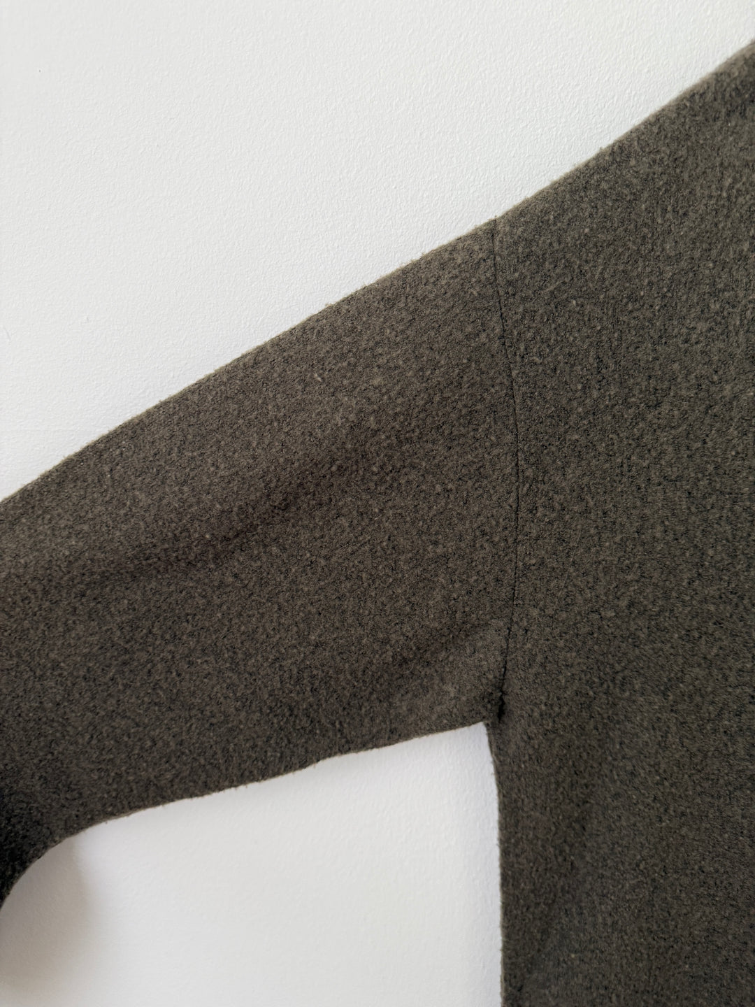 Olive Wool Powder Knit Sweater