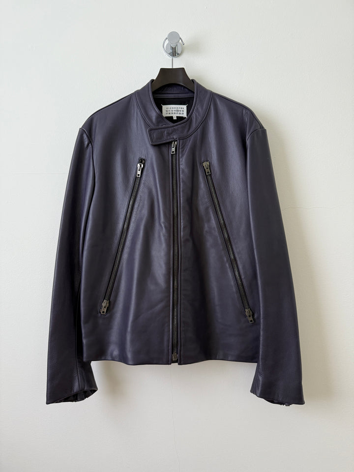 2013 5 Zip Leather Moto Jacket