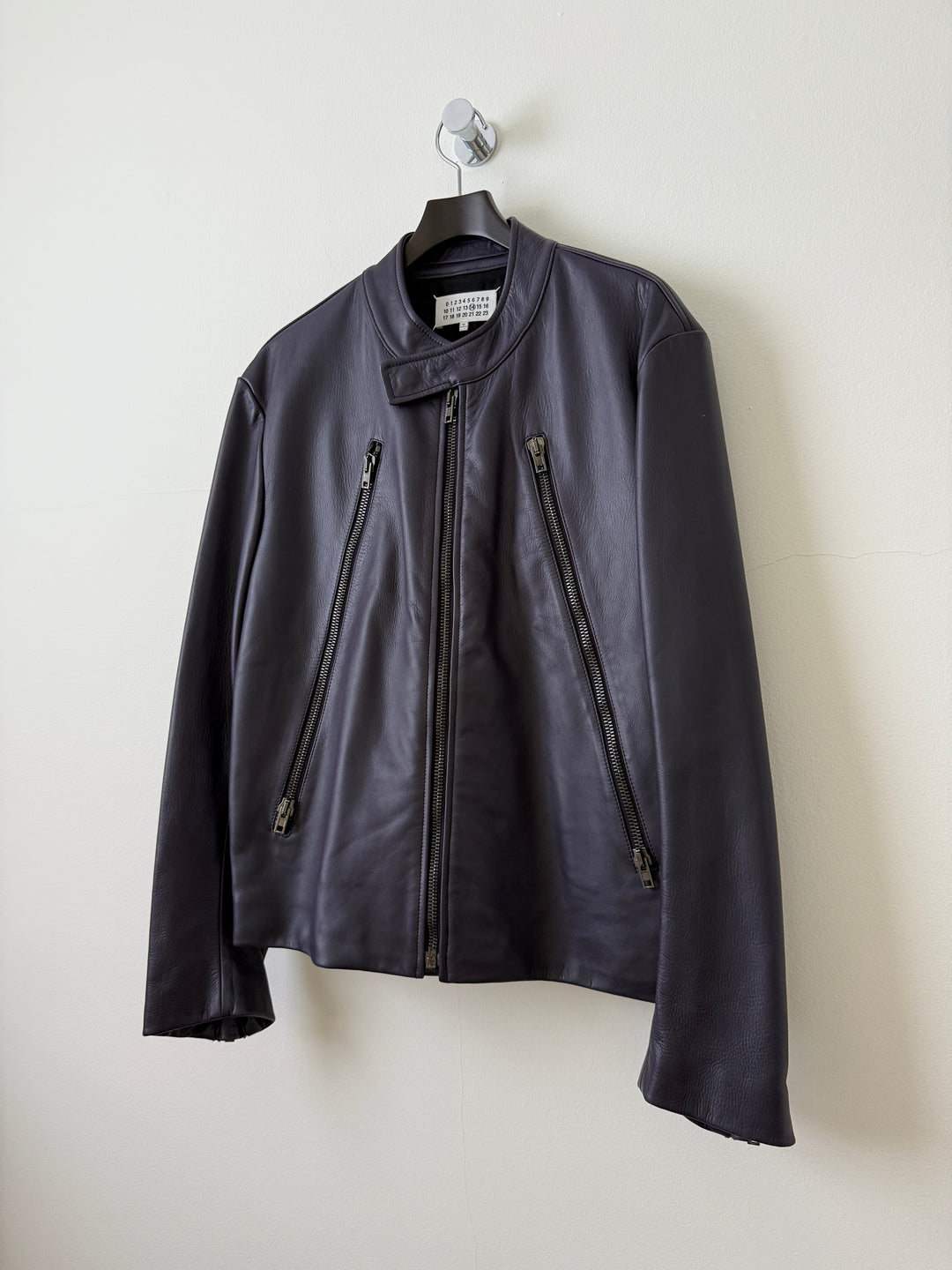 2013 5 Zip Leather Moto Jacket