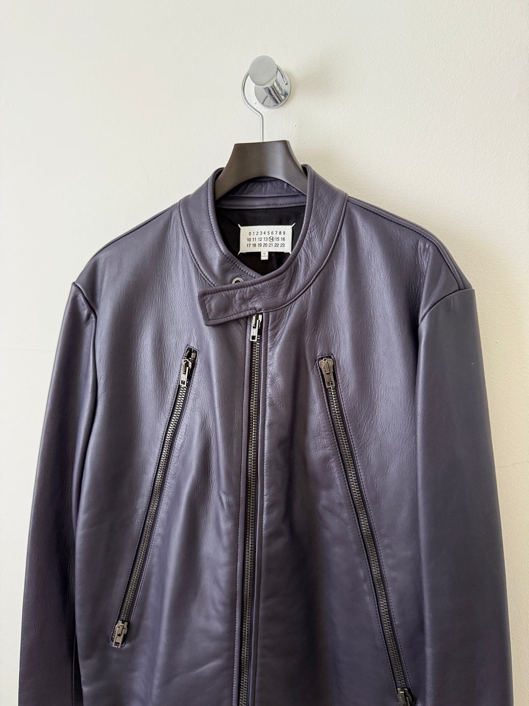 2013 5 Zip Leather Moto Jacket