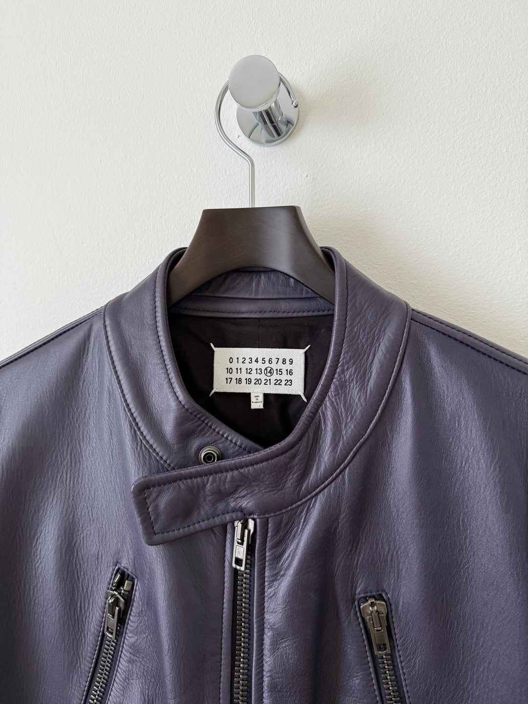 2013 5 Zip Leather Moto Jacket