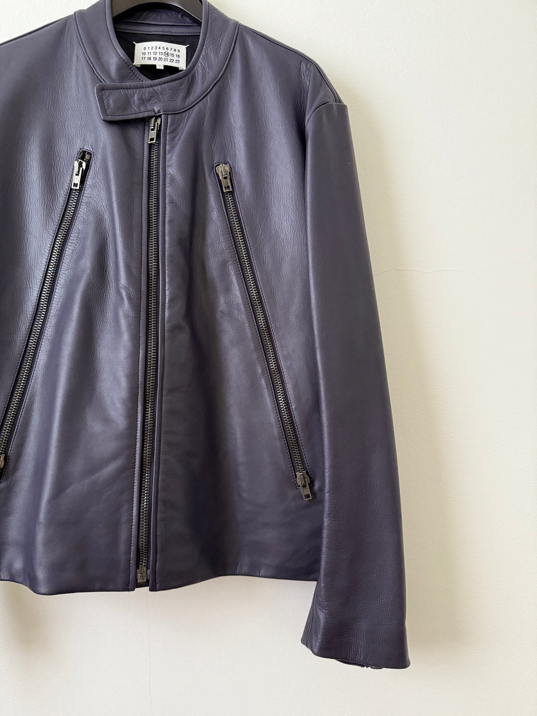 2013 5 Zip Leather Moto Jacket