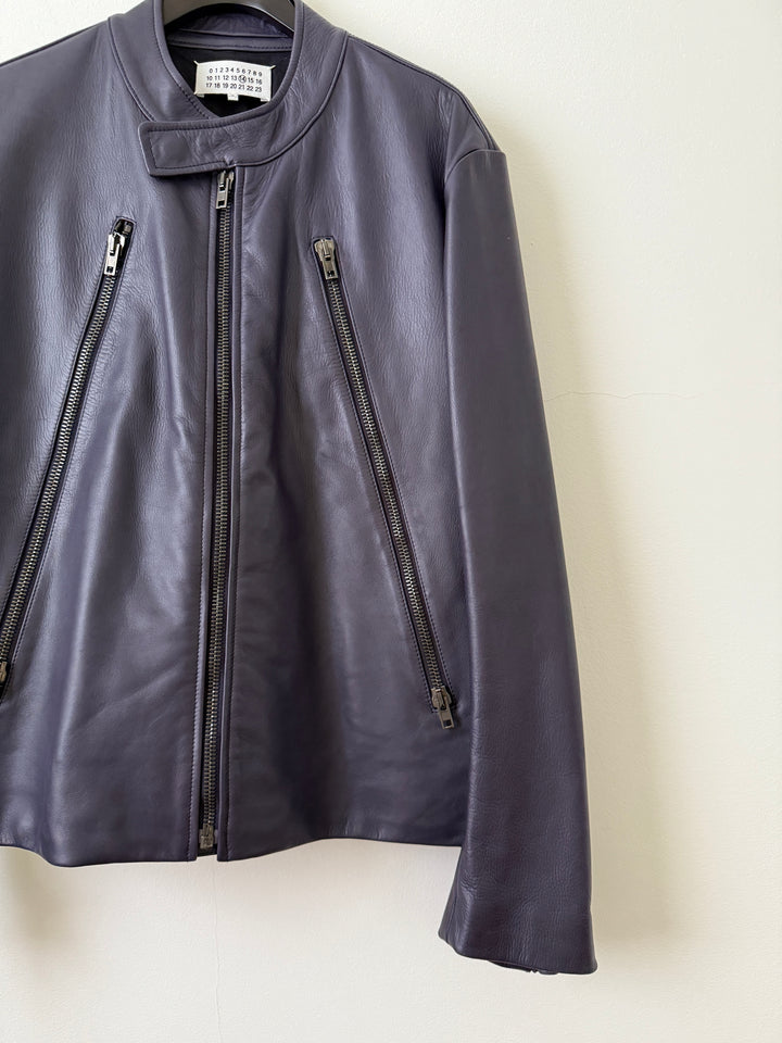 2013 5 Zip Leather Moto Jacket