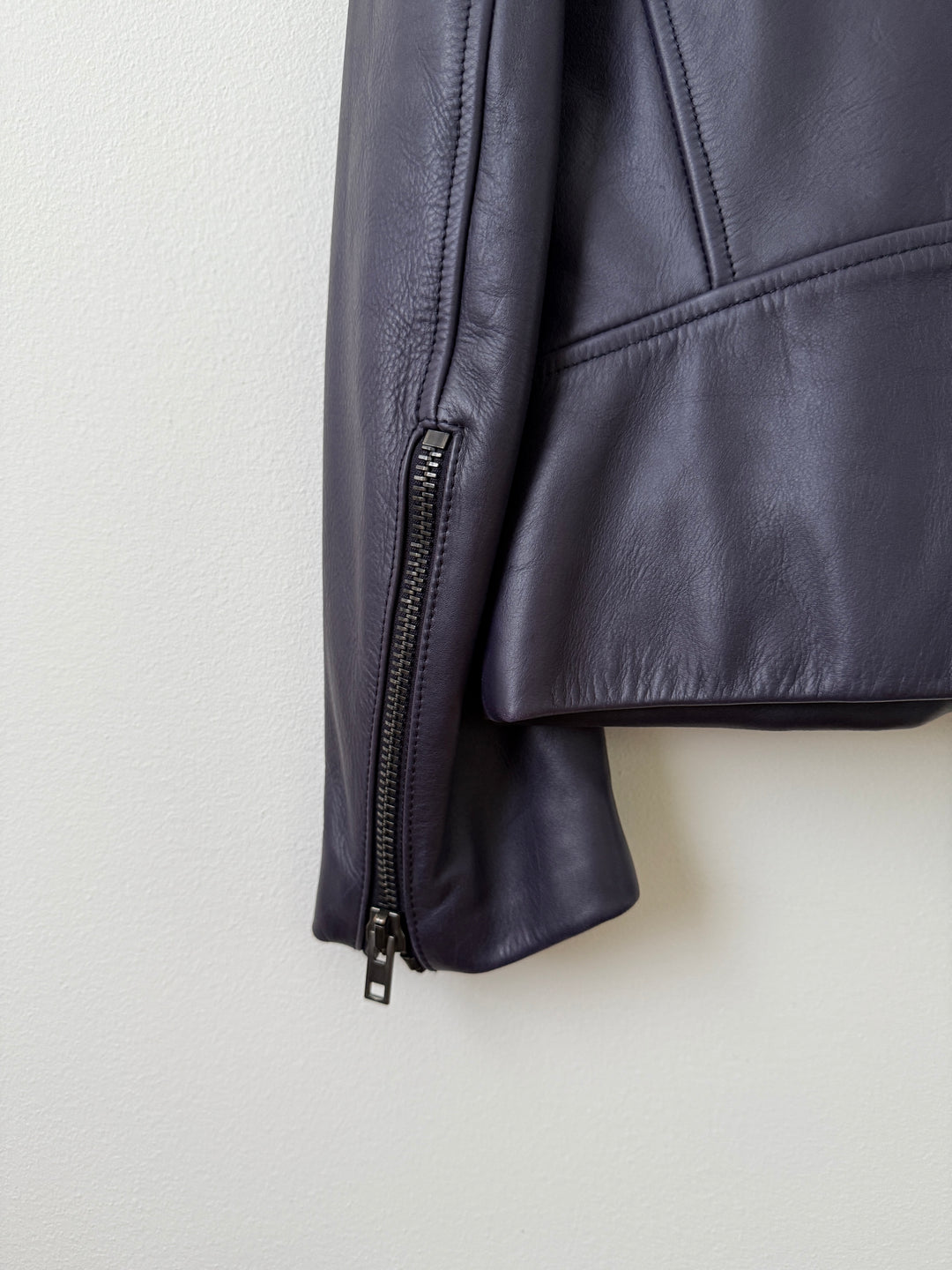 2013 5 Zip Leather Moto Jacket