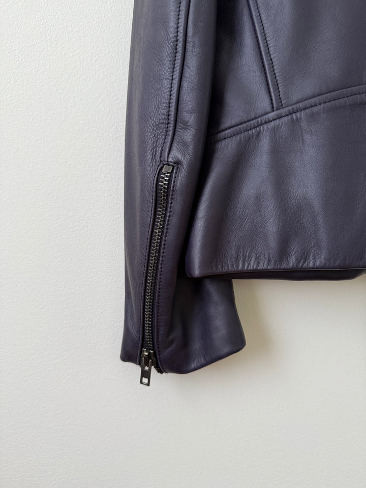 2013 5 Zip Leather Moto Jacket