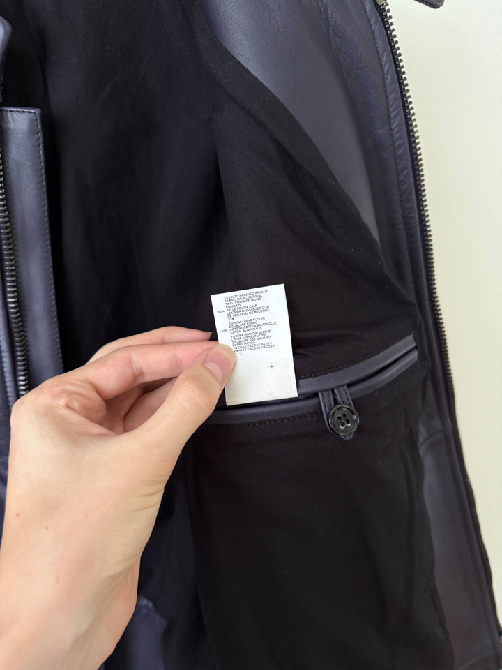 2013 5 Zip Leather Moto Jacket