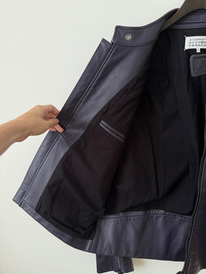 2013 5 Zip Leather Moto Jacket