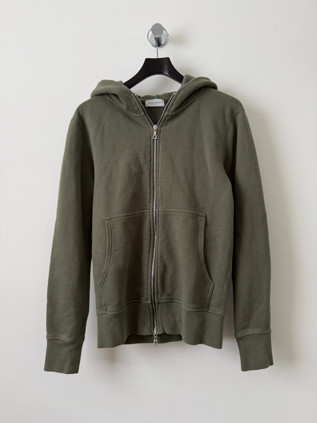 Army Green Zip Up Hoodie