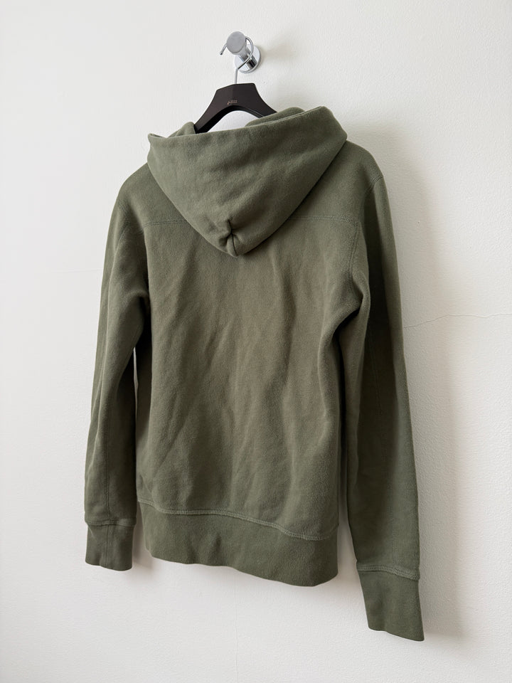 Army Green Zip Up Hoodie