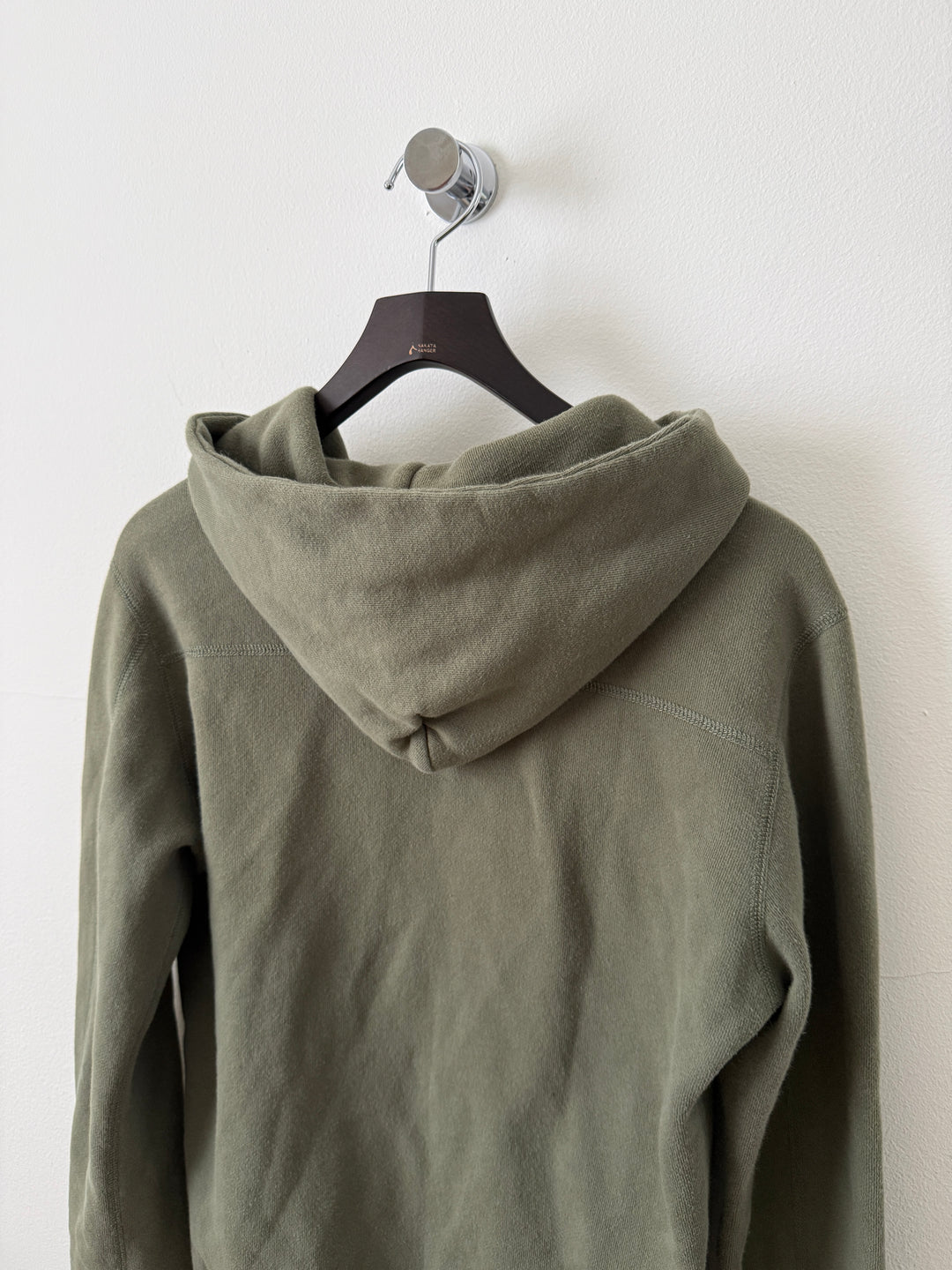 Army Green Zip Up Hoodie